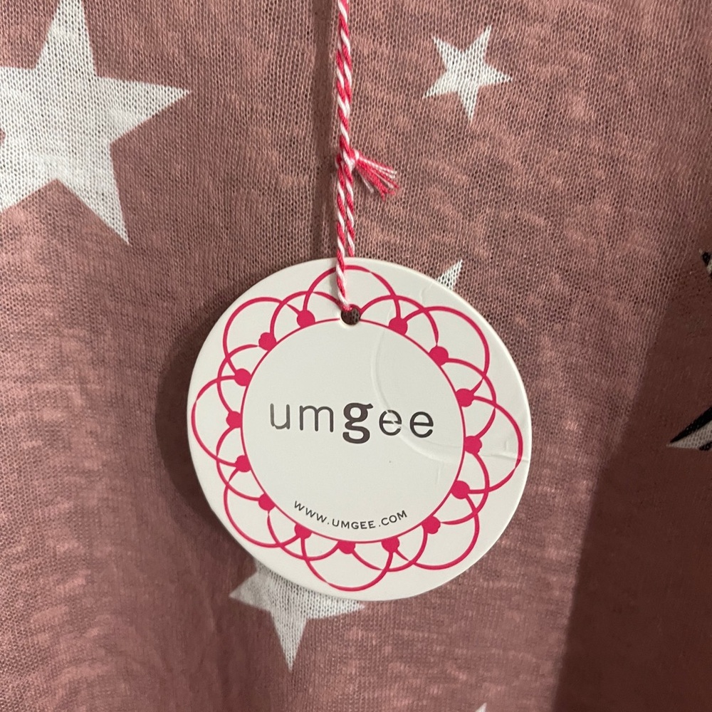 M92 Umgee Pink Star Print Women's Top - Picture 6 of 8